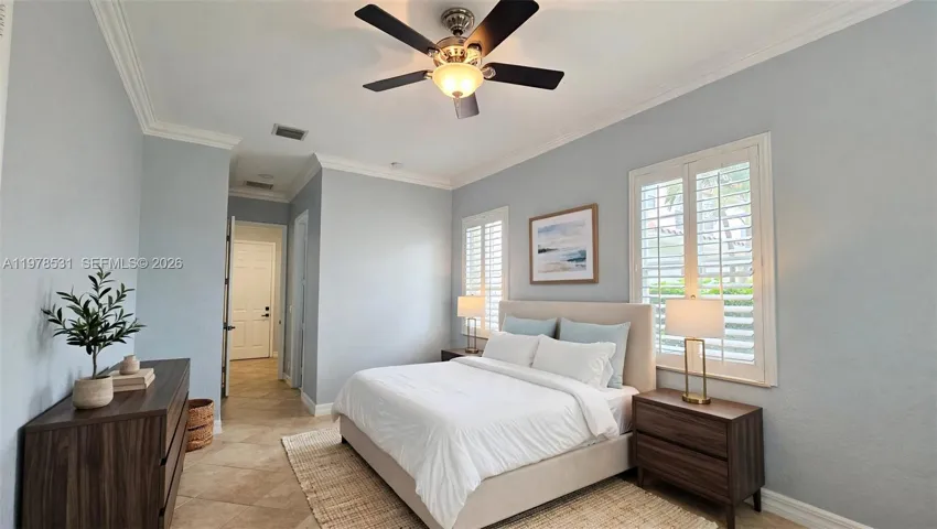 VIrtually Staged Downstairs Bedroom