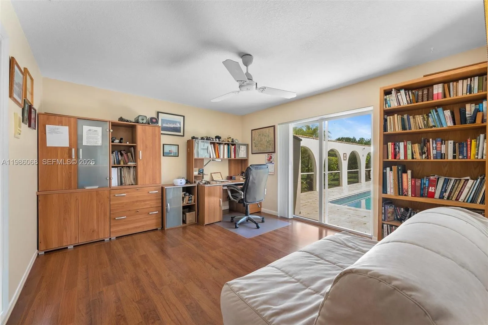 Bedroom used currently as office