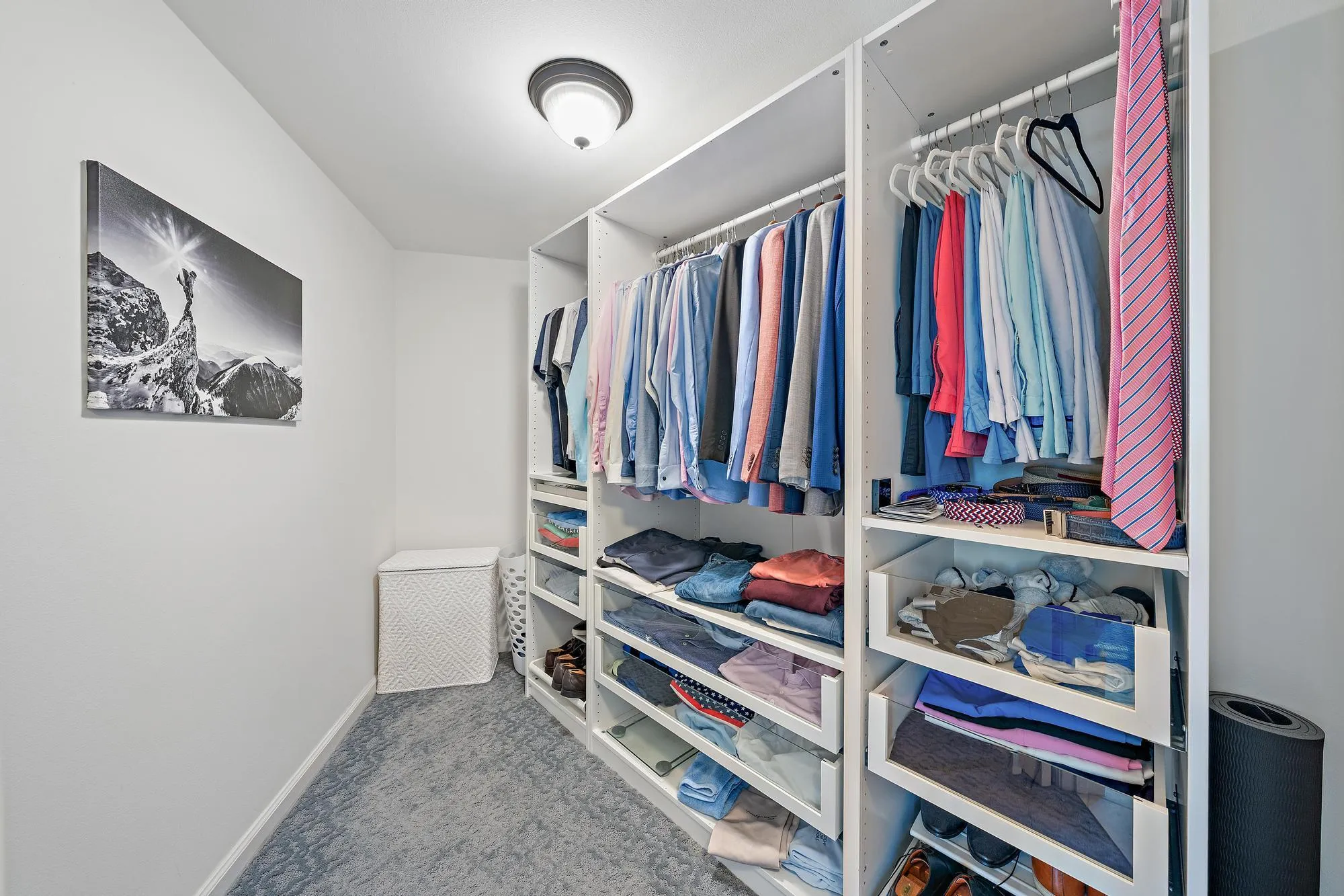 Large walk-in closet in the primary bedroom.