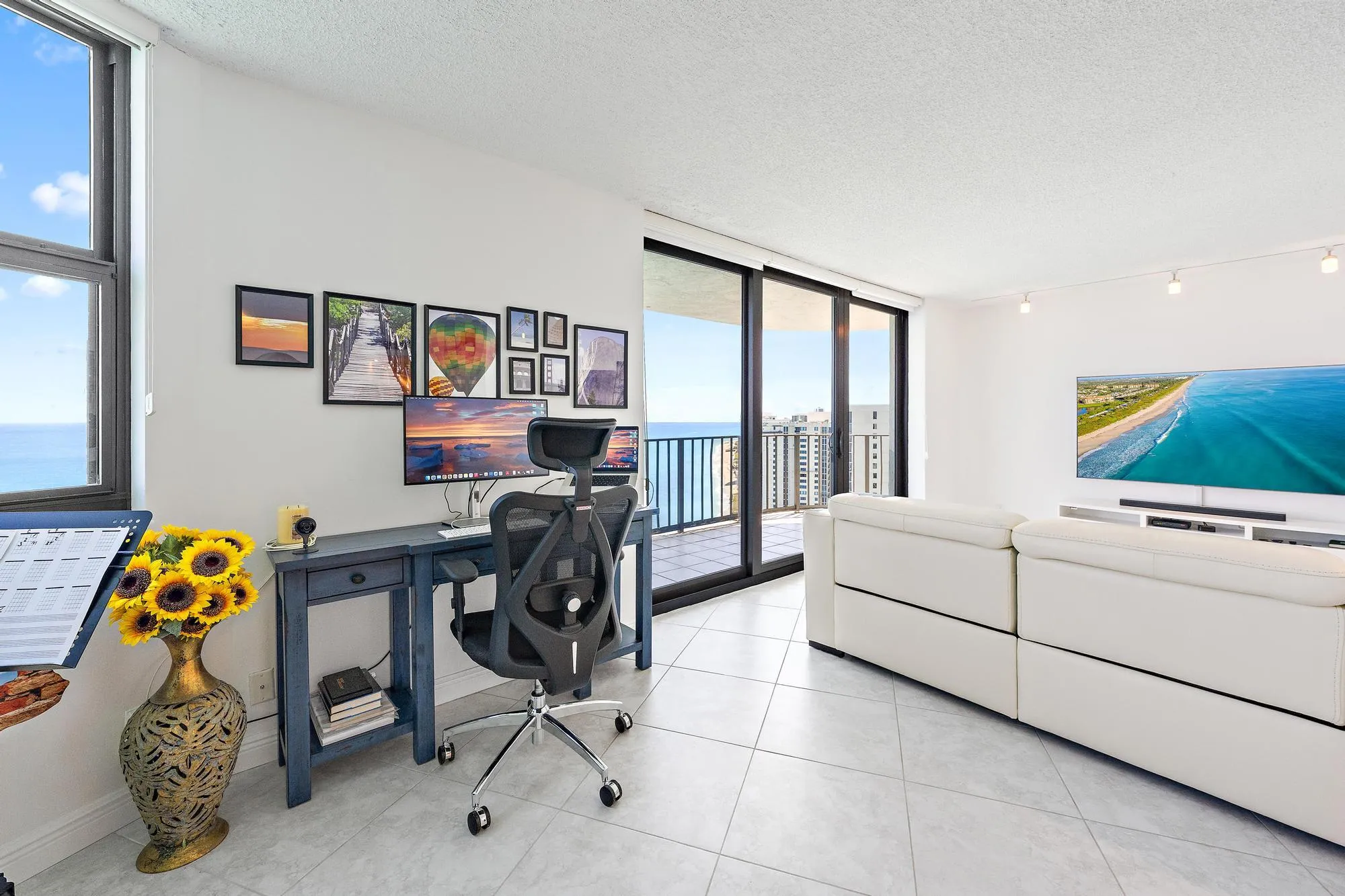 Enjoy ocean views from your home office.