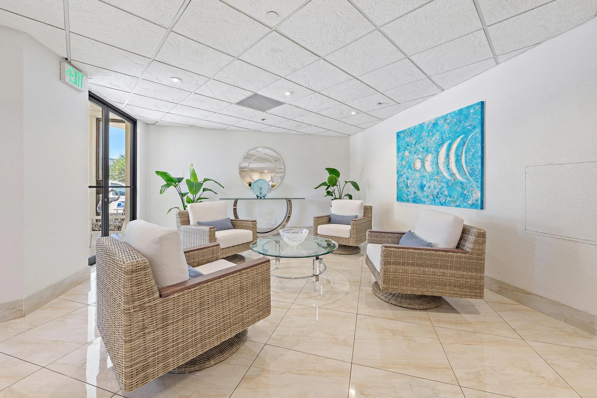 Lobby sitting area