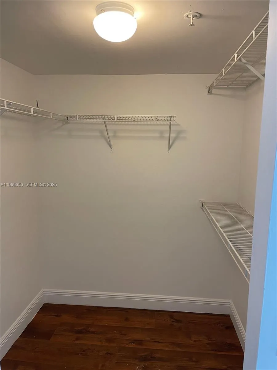 Walking closet on master bed