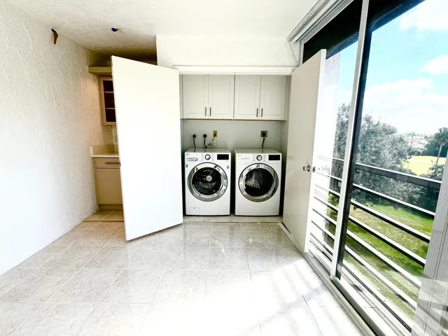 PATIO AREA & IN UNIT LAUNDRY ROOM