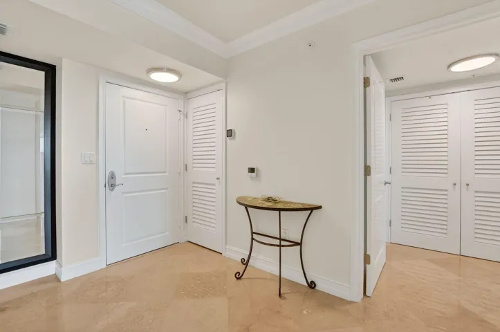 Inside front door
