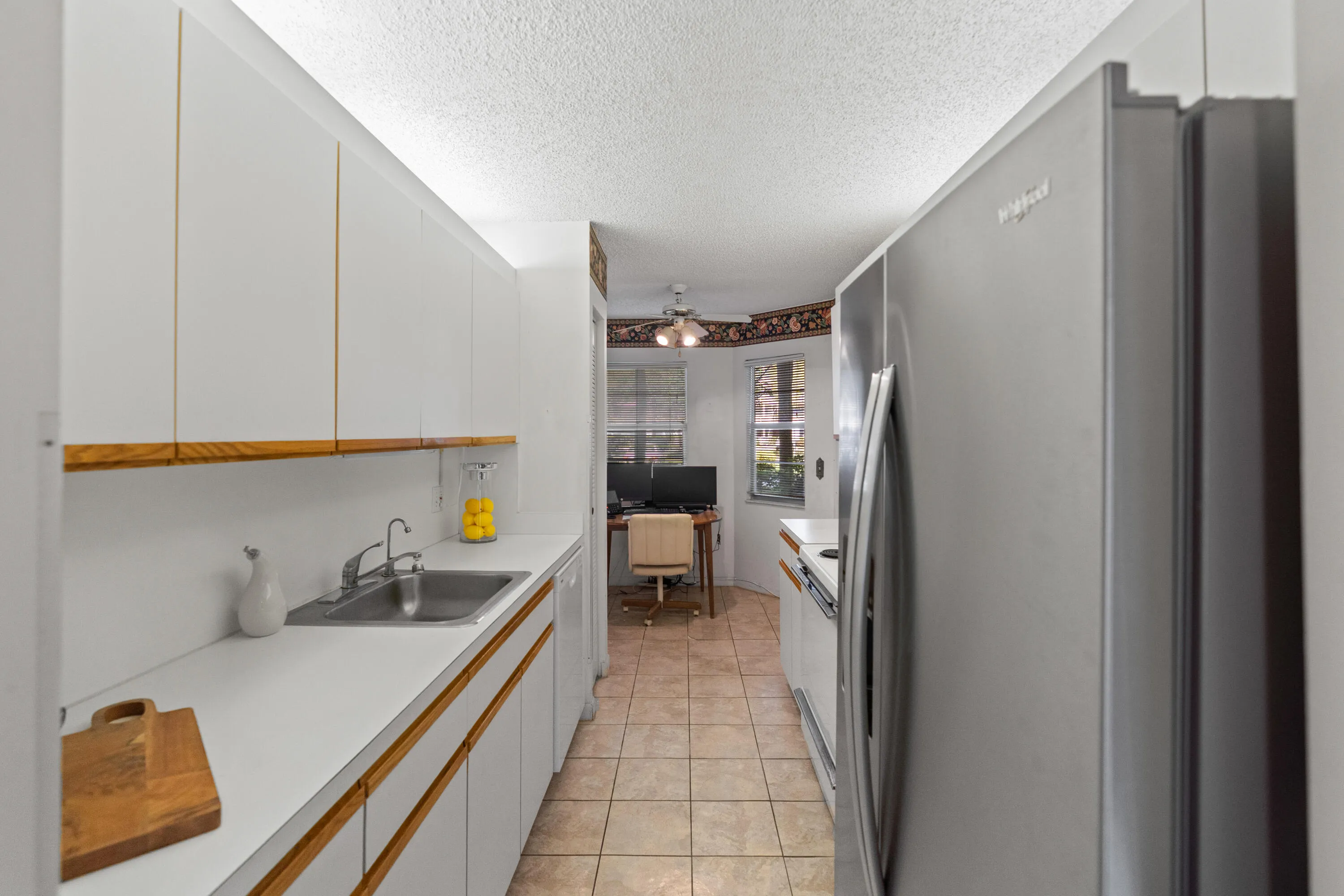 Virtually Staged Living and Dining Room.