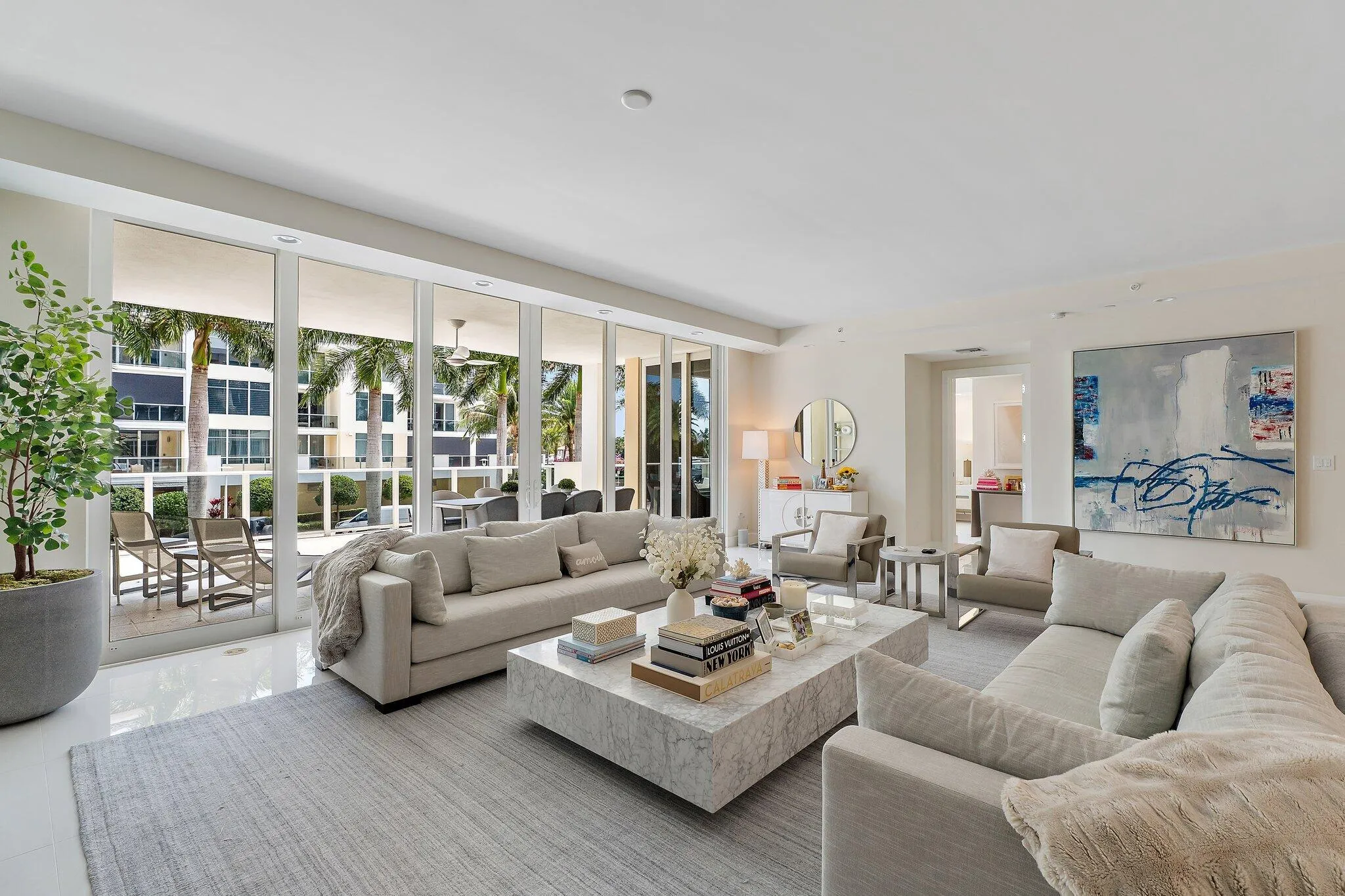 Living Room doors to Balcony