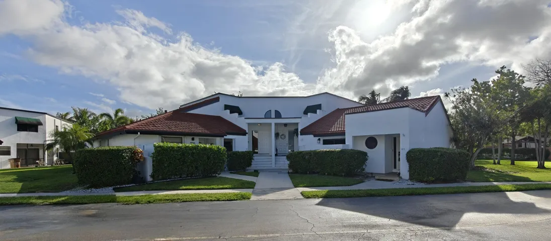 Front exterior view of entire building (
