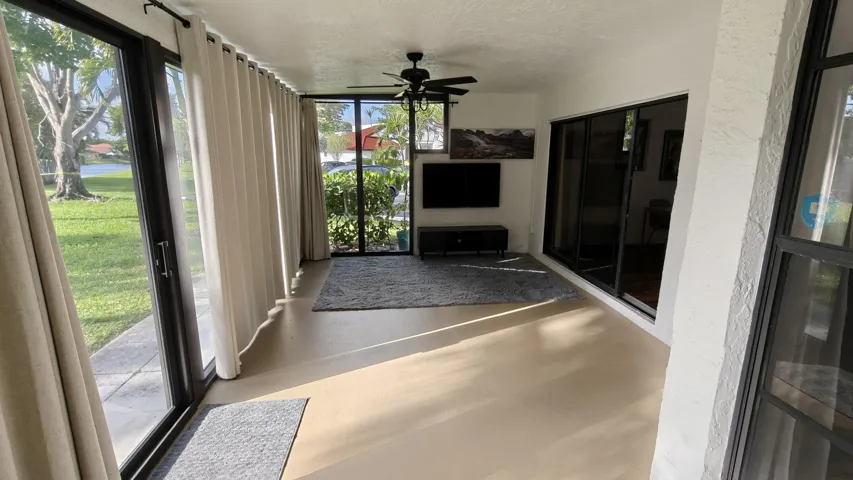 Large enclosed patio
