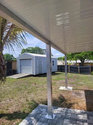 LARGE ATTACHED SHED