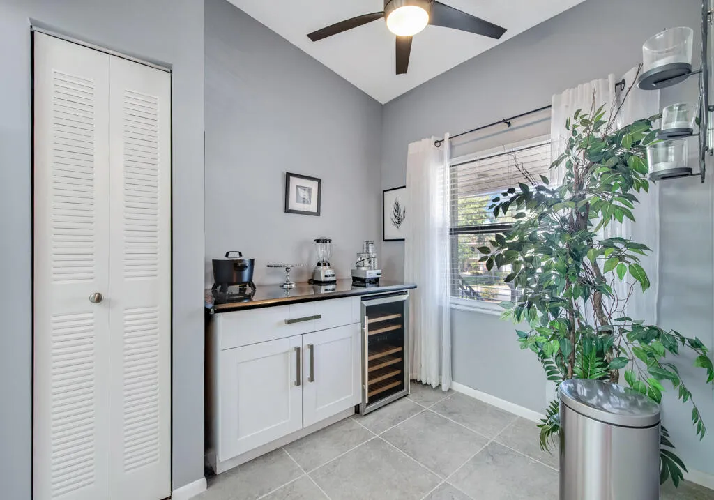 Wine fridge in Kitchen