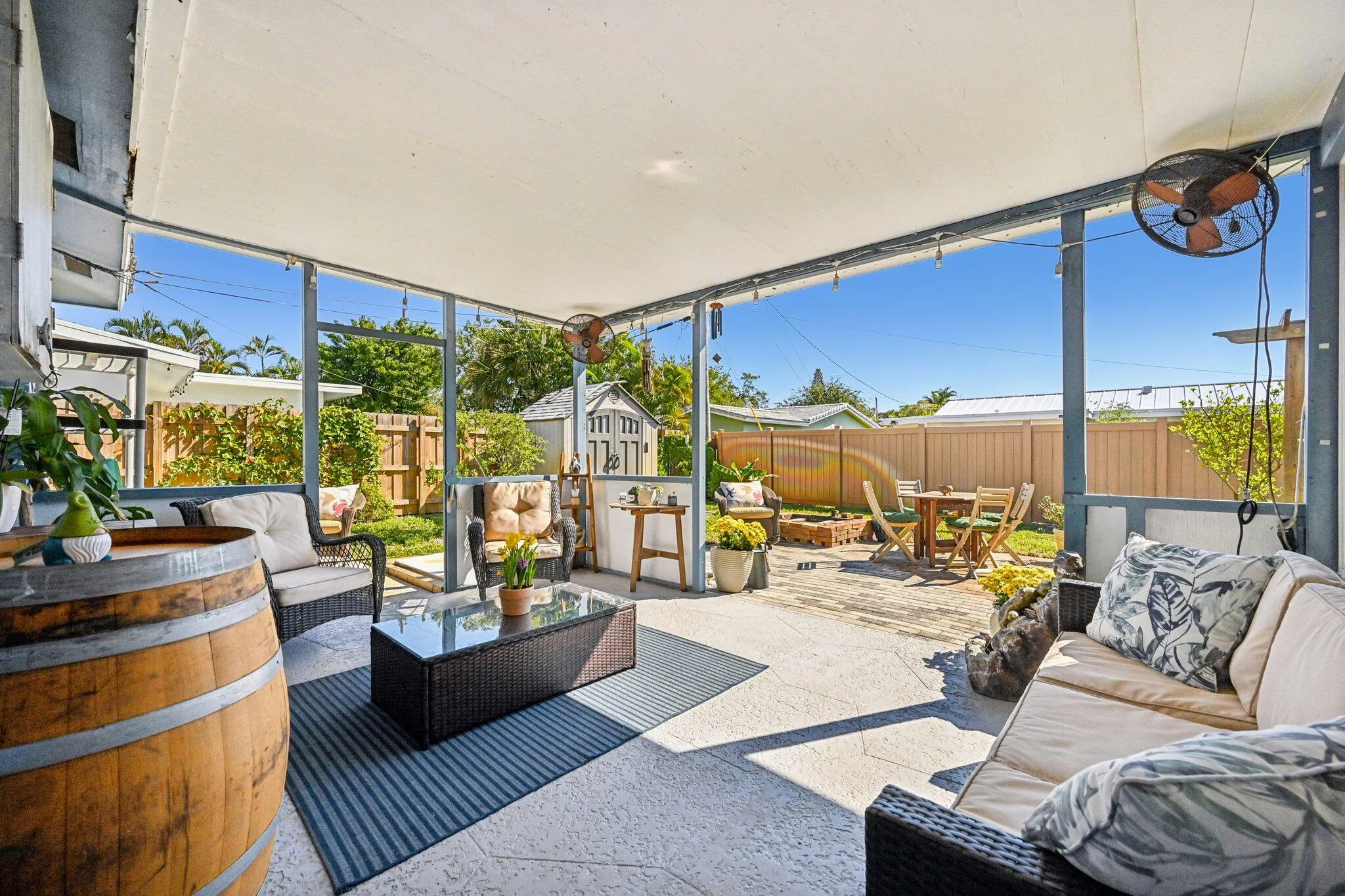 Large Covered Patio
