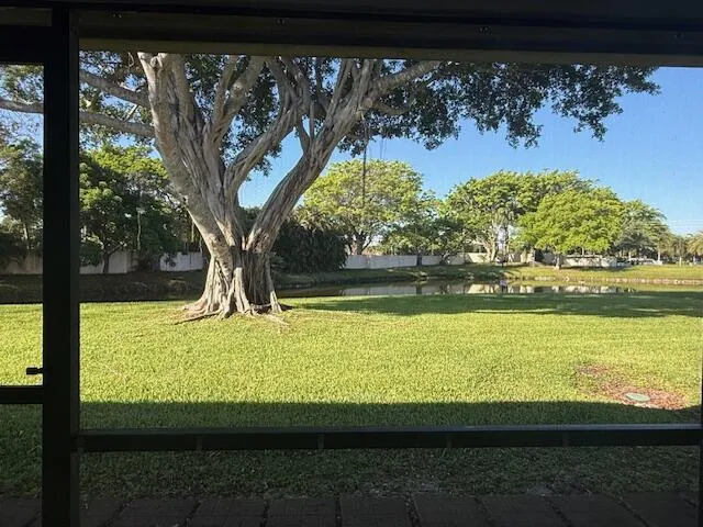 View from screened Patio