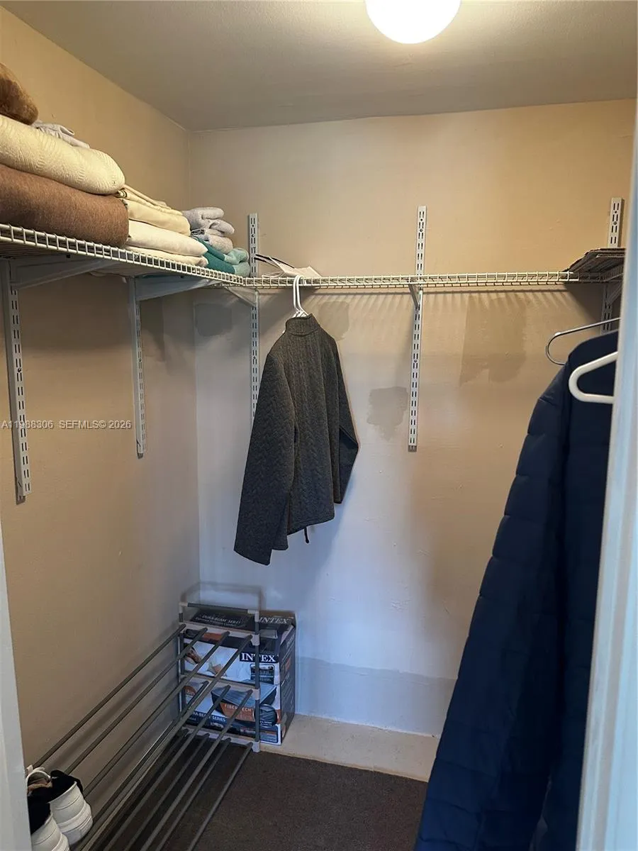 Owners walk in closet