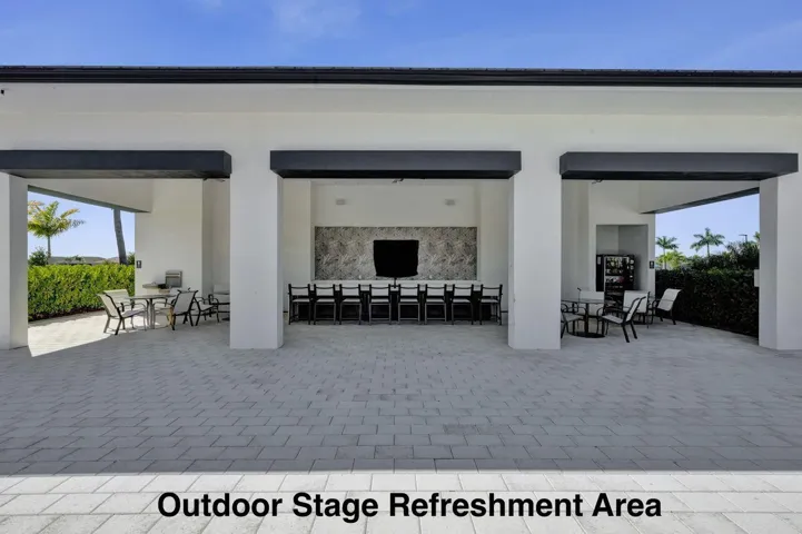 Entertainment Stage Refreshment Area