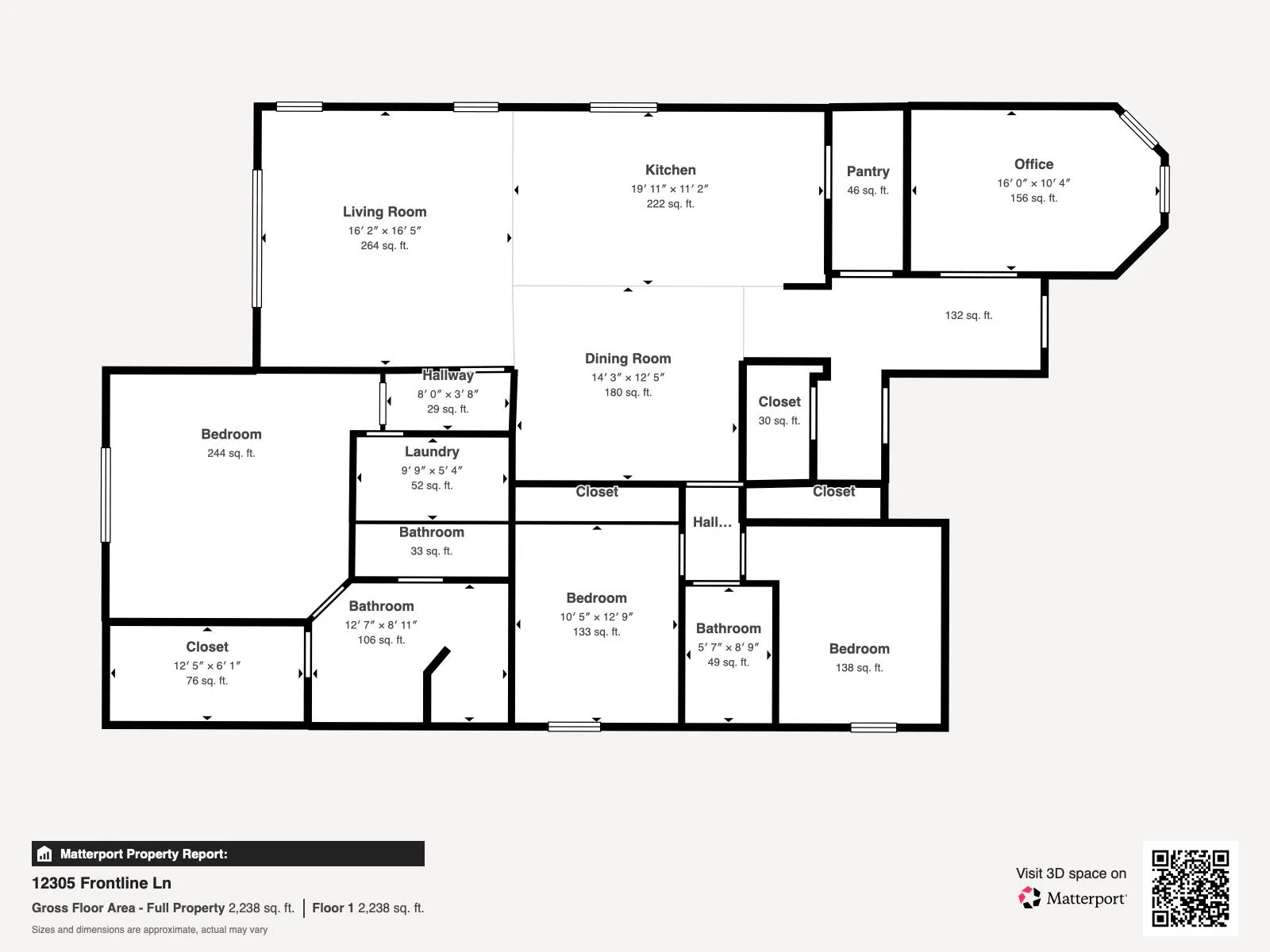 Floorplan 12305 Frontline Ln - Floor 1