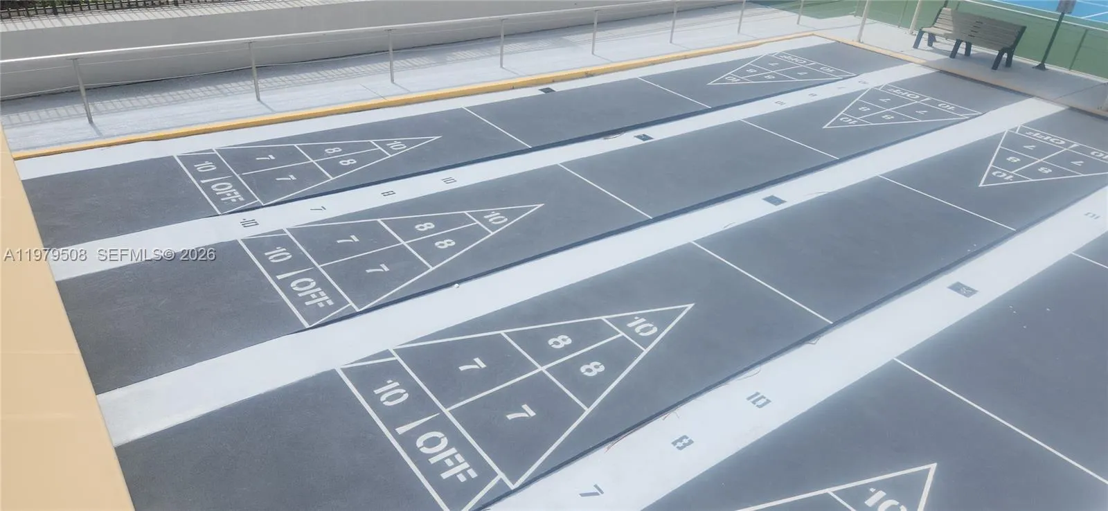 SHUFFLE BOARD COURTS.