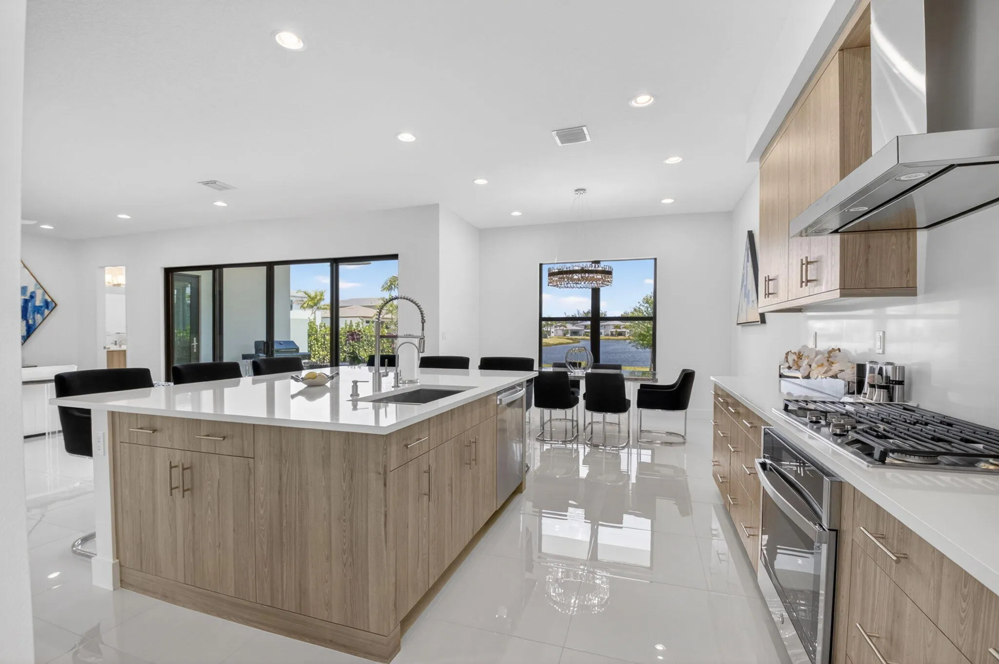kitchen with view