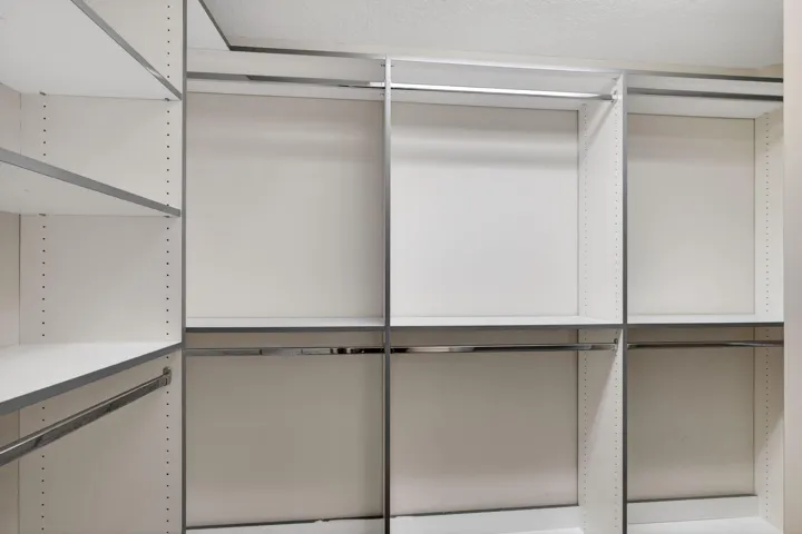 Spacious built out closet