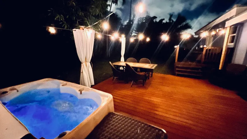 Evening Back Yard Patio