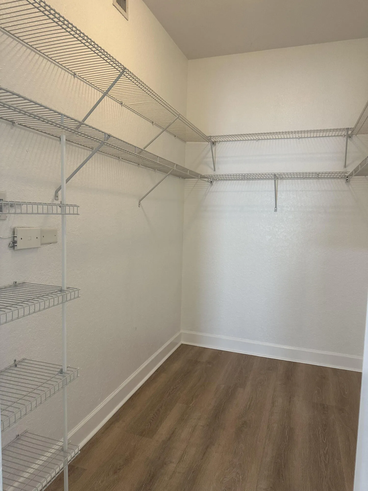 Primary closet