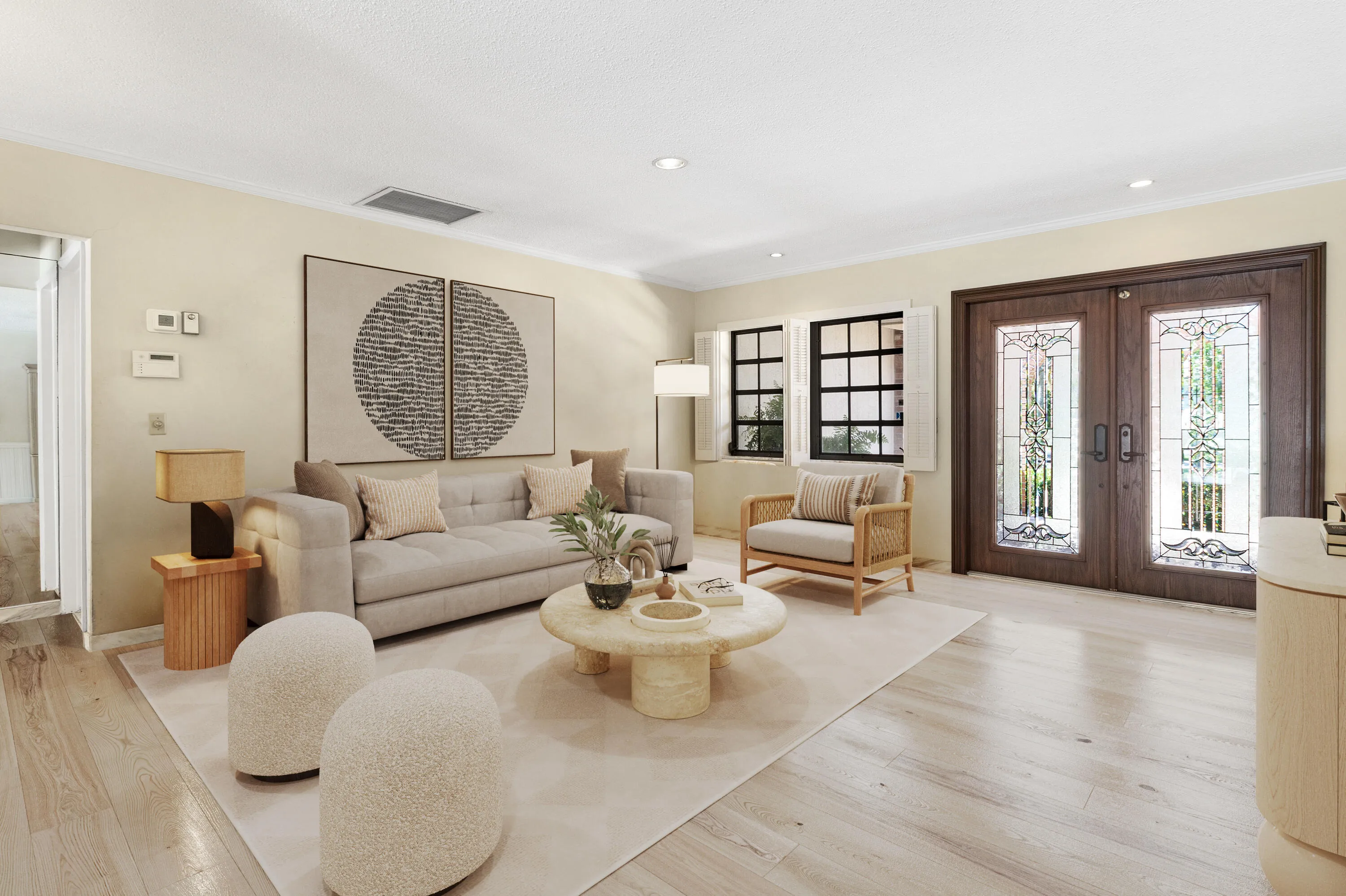 Virtually Staged Living/Sitting Area