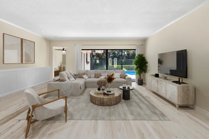 Virtually Staged Living Room