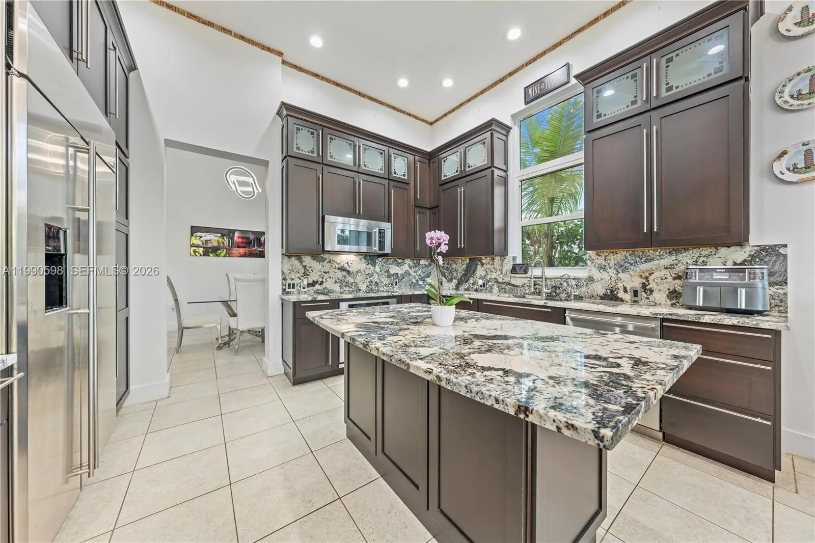 Luxury Chef's Kitchen With Rare Marble Stone