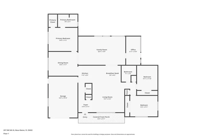 257 SW 5th St Floor Plan