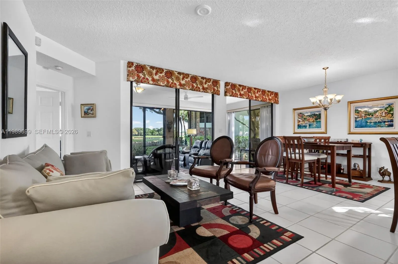 Formal living space with a view