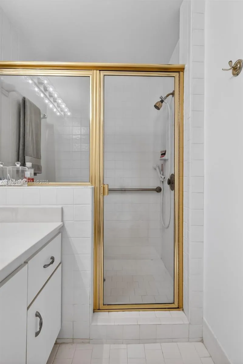 Ensuite bathroom with shower