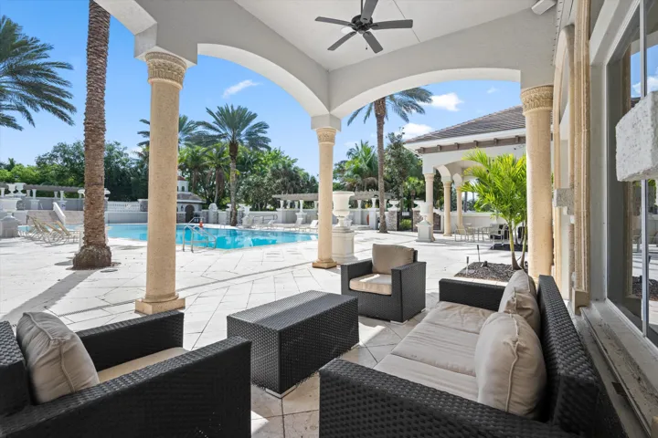 Covered Seating Area