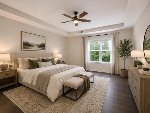 AI generated photo of what your master bedroom can look like