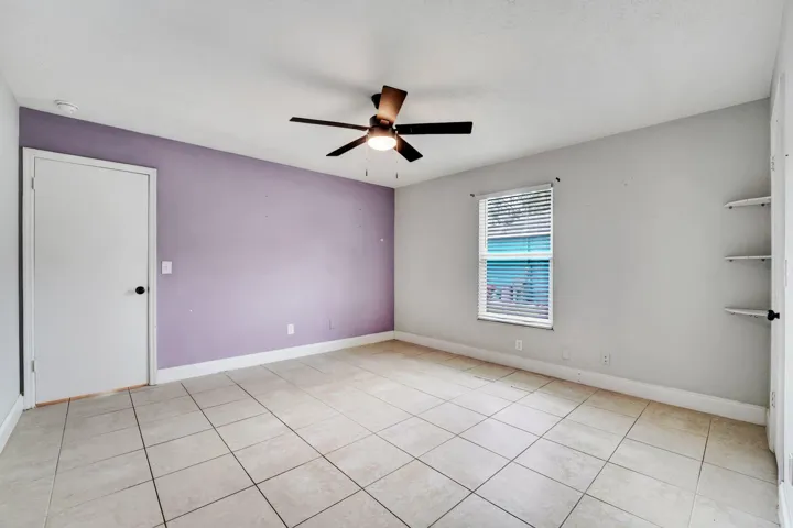 Master bedroom with walk-in