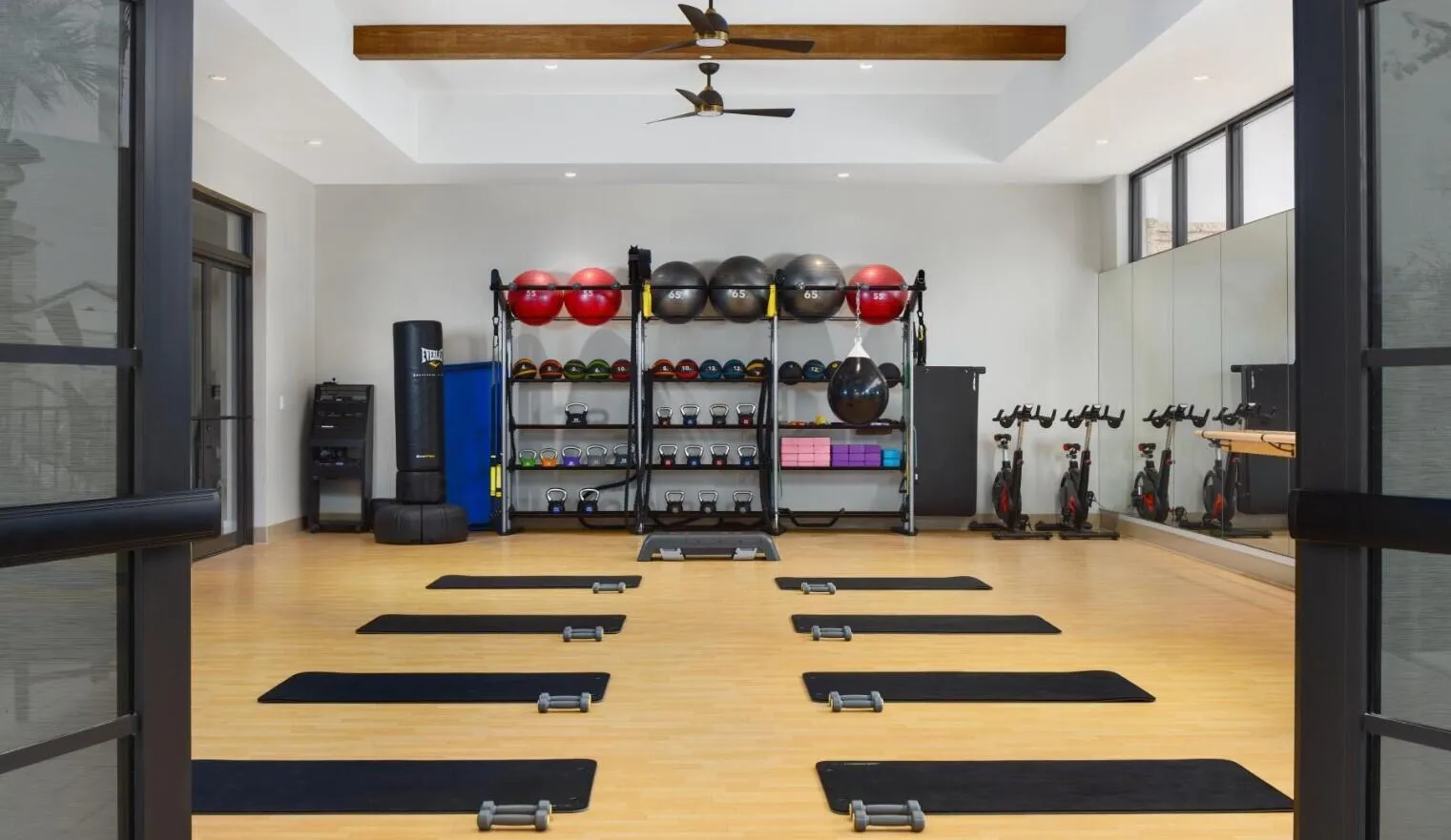 Yoga and meditation space