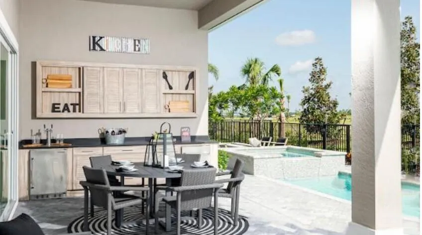 Relax on the covered lanai