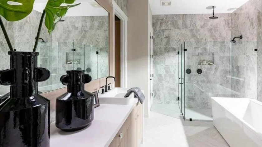 Spa-like primary bathroom