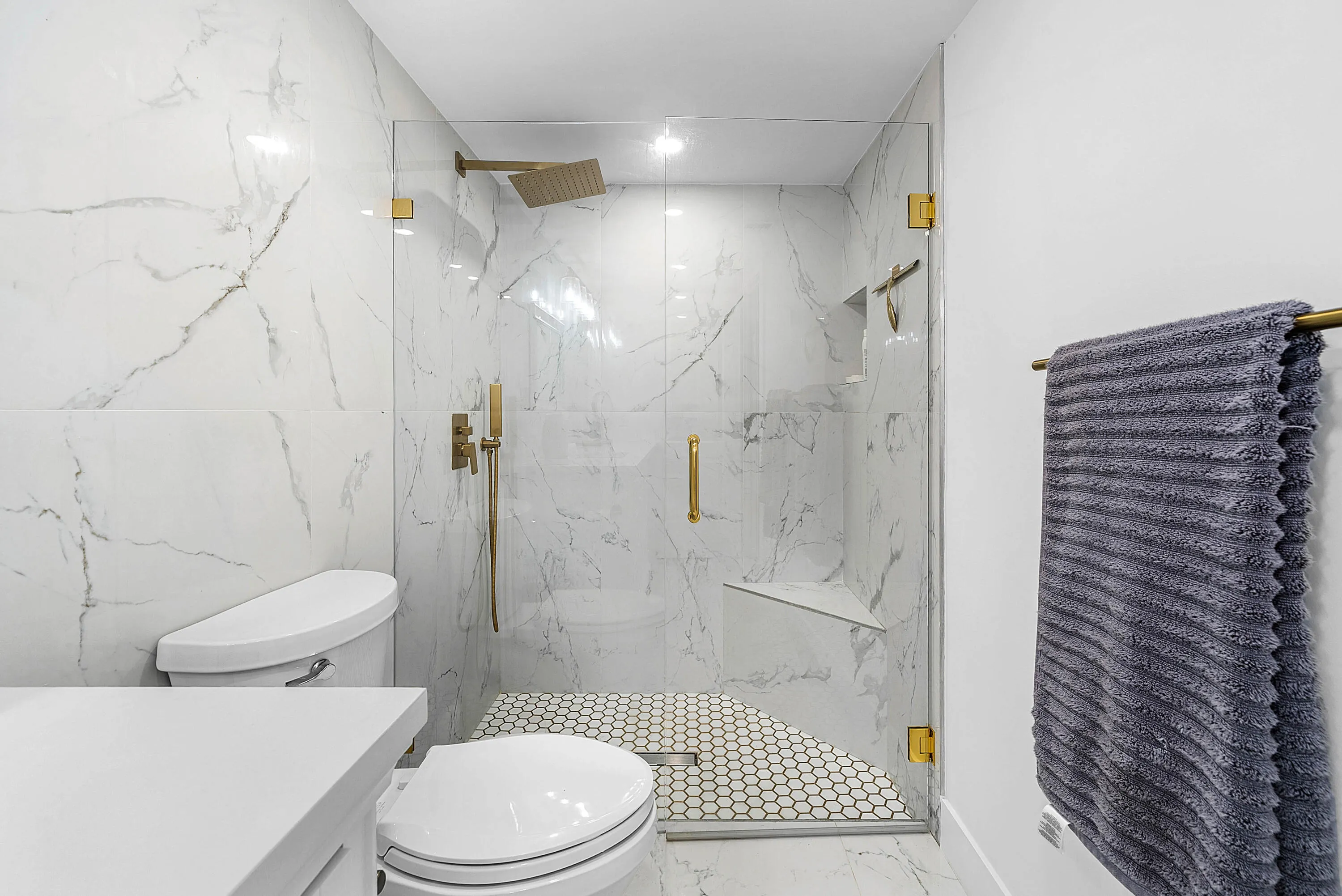 Master shower