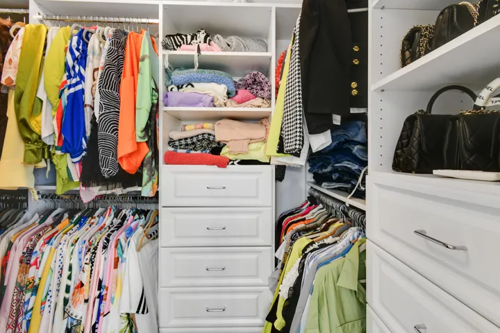 Primary closet