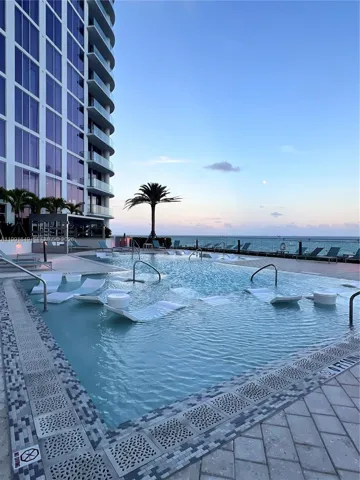 Pool by beach