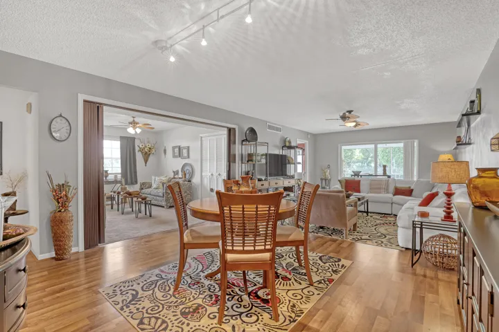 open living/dining