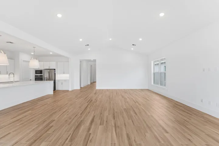 Kitchen, Great Room & Dining Area