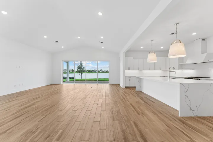 Kitchen, Great Room & Dining Area