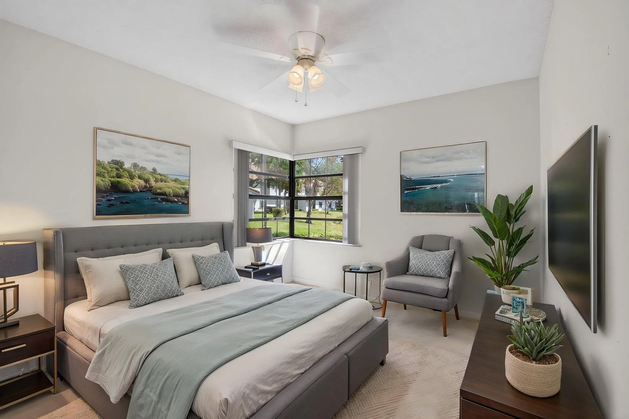 Virtually Staged Second Bedroom