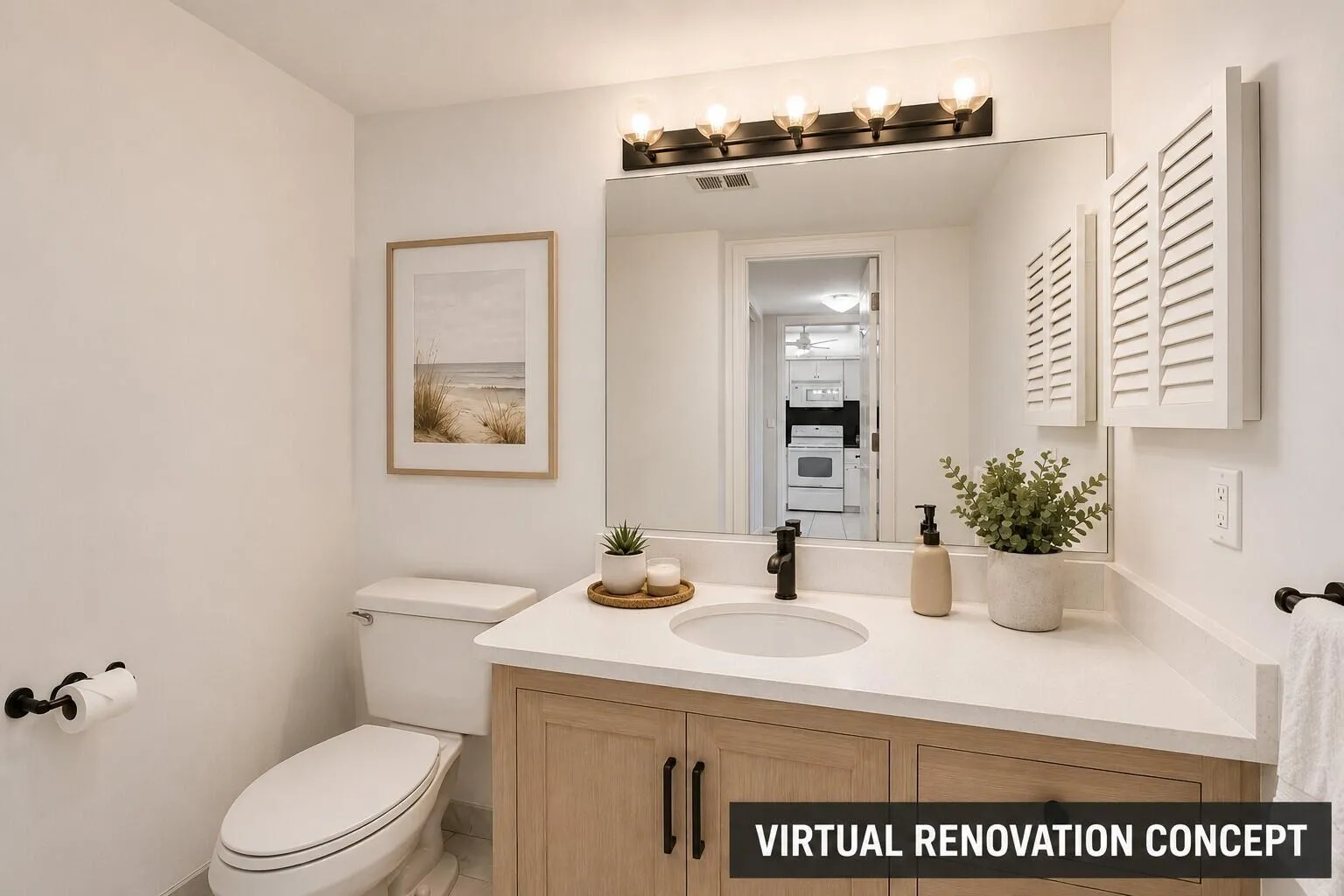 Virtual Renovation Concept Half Bath