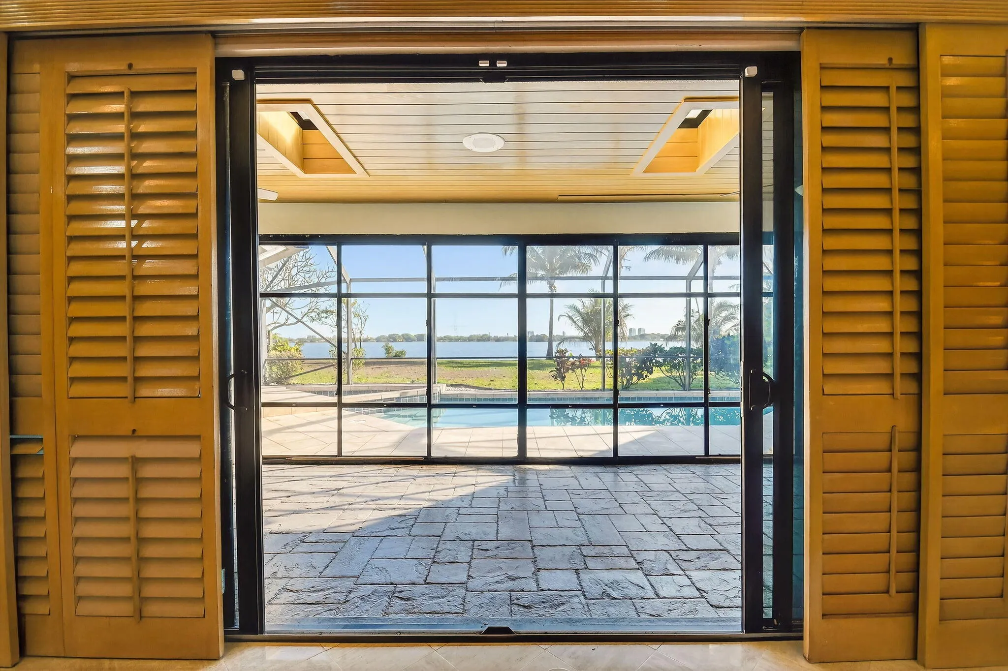 great room to pool