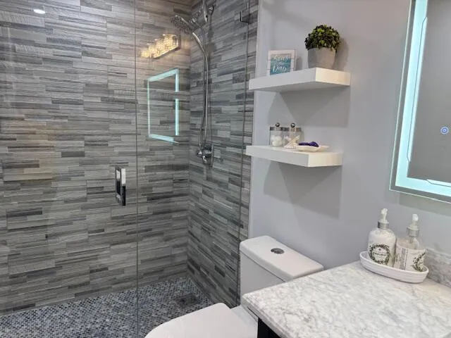 Shower Stall in Guest Bathroom