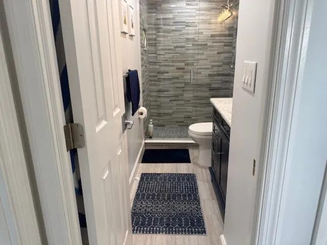 Beautifully renovated Guest Bathroom with shower stall