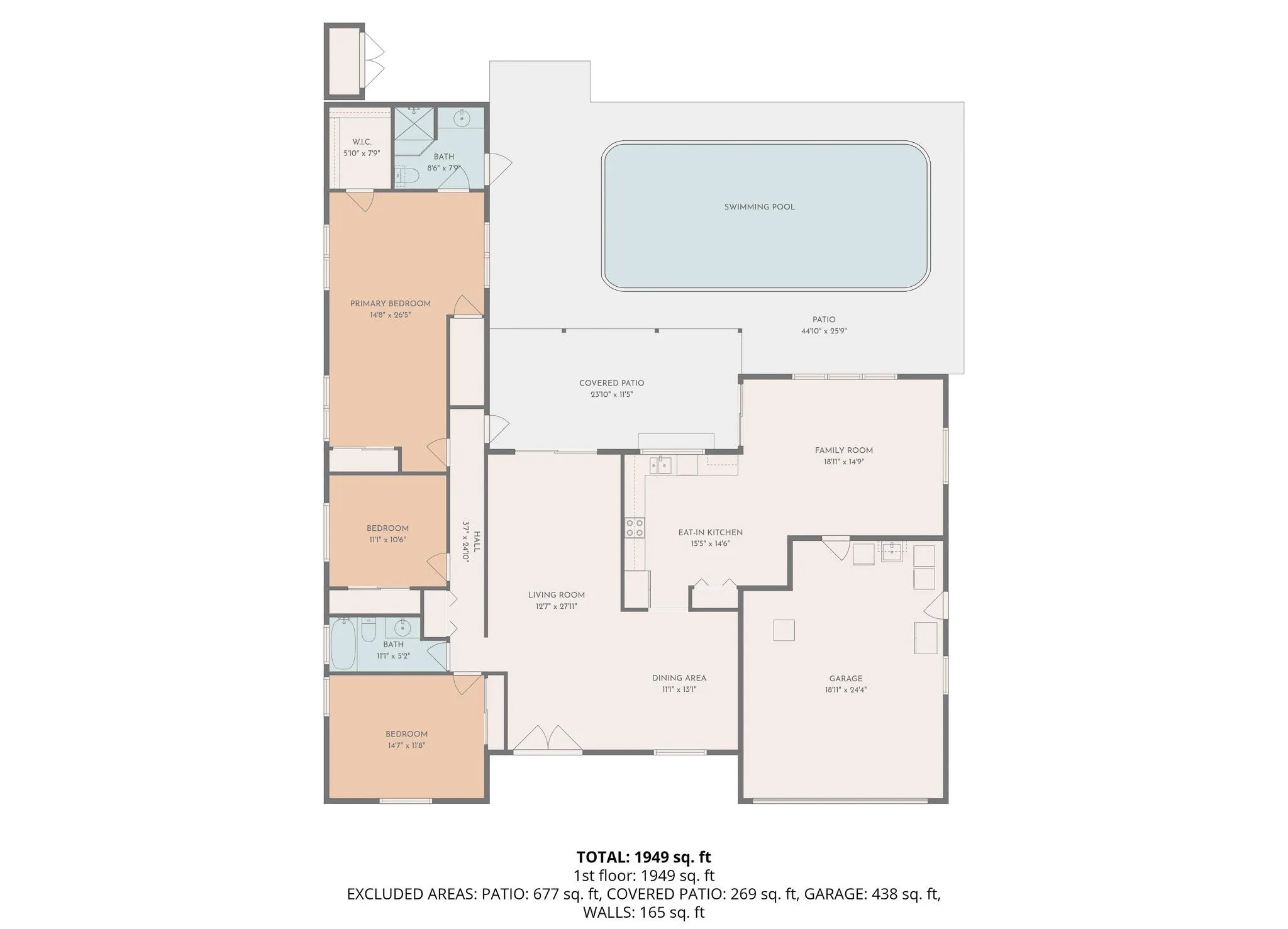 2D Floor Plan for 8619 Northwest 26th Co