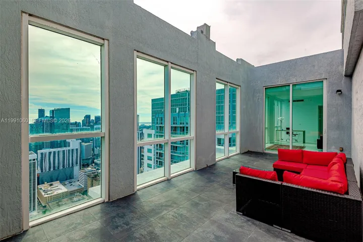 Private rooftop courtyard