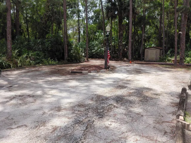 View from front of house